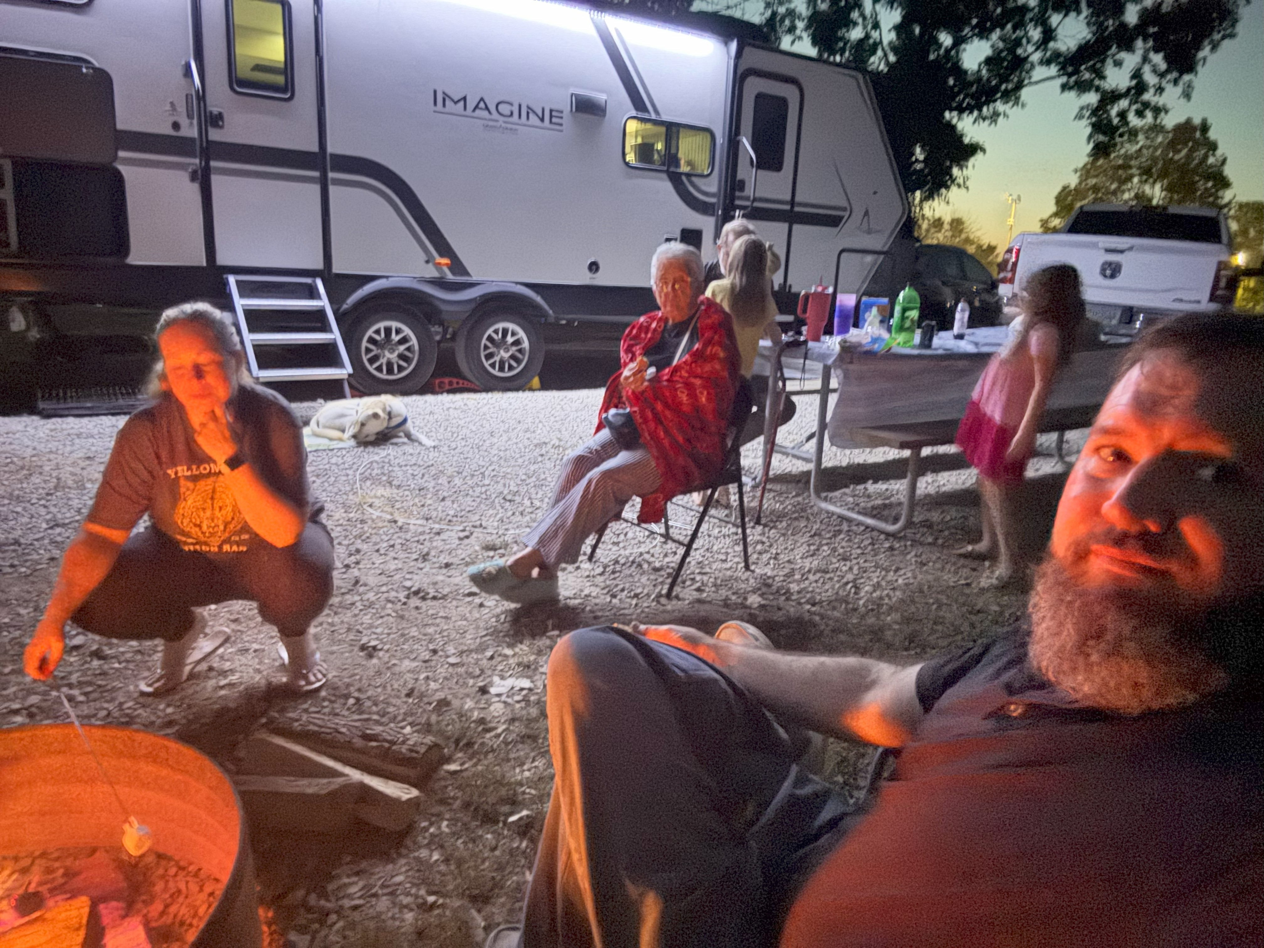 Family campfire time!