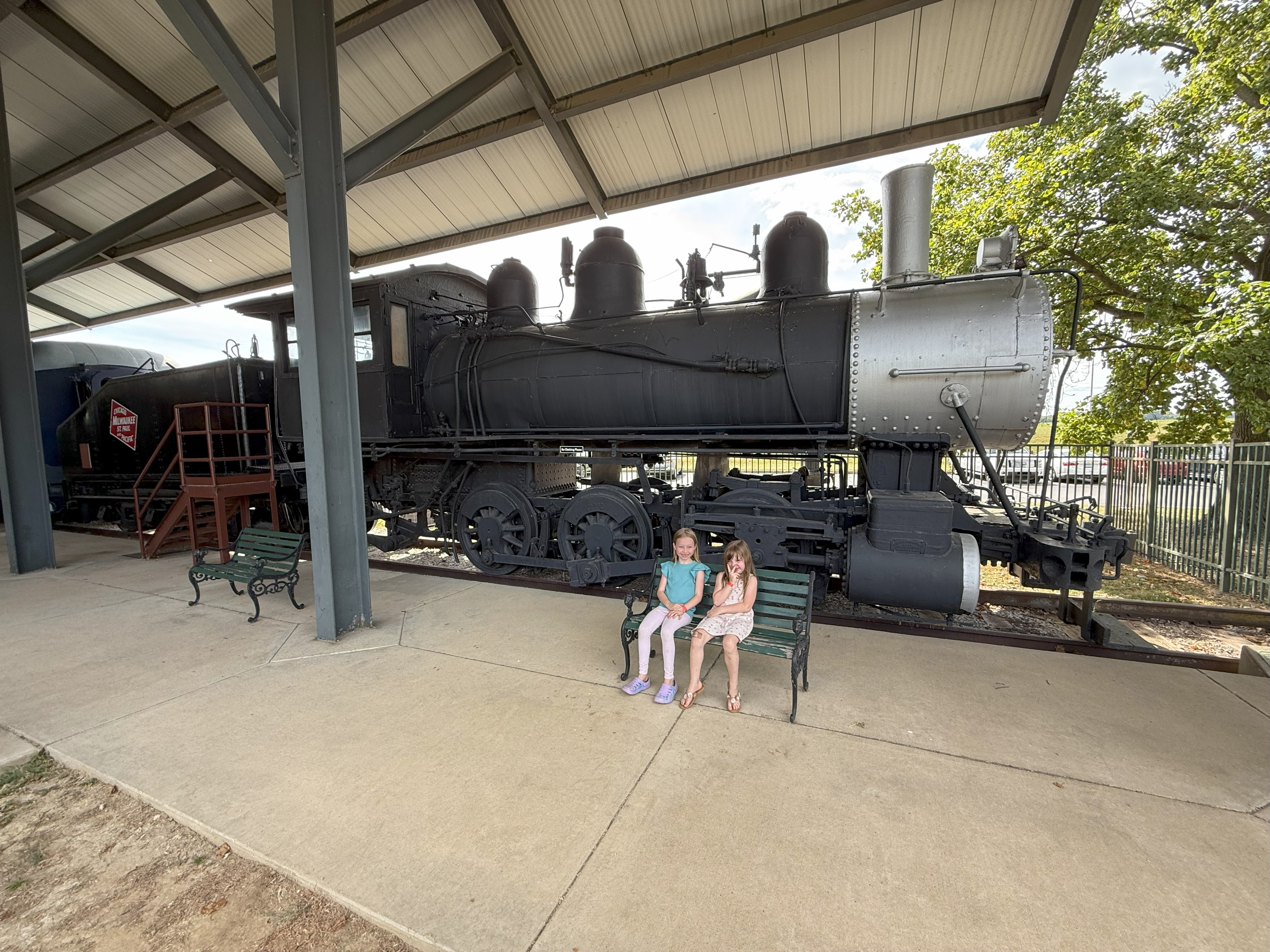 My girls at the Evansville museum 